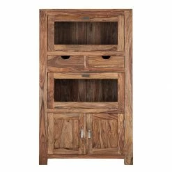 Wolf-Möbel Brotschrank Yoga - Sheesham massiv - Natur -WOHNZIMMERMÖBEL Verkäufe brotschrank yoga sheesham massiv natur 1428608