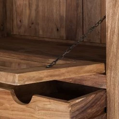 Wolf-Möbel Brotschrank Yoga - Sheesham massiv - Natur -WOHNZIMMERMÖBEL Verkäufe brotschrank yoga sheesham massiv natur 1428610