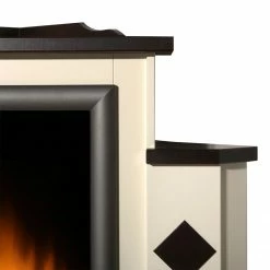 Montreux Elektro-Eckkamin Calabrio - Cremeweiß / Kolonialbraun -WOHNZIMMERMÖBEL Verkäufe calabria elektro eckkamin cremeweiss kolonialbraun 2248970