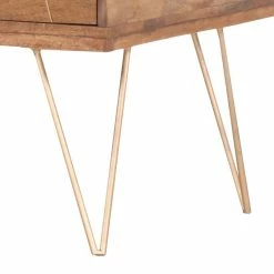 Ars manufacti Couchtisch Argallo - Mango massiv / Metall - Mango / Gold -WOHNZIMMERMÖBEL Verkäufe couchtisch argallo mango massiv metall mango gold 4419636