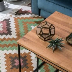 Ars manufacti Couchtisch Minneola (2-teilig) - Eiche massiv / Metall - Eiche -WOHNZIMMERMÖBEL Verkäufe couchtisch minneola 2 teilig eiche massiv metall eiche 4774792