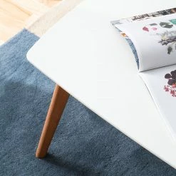 Mørteens Couchtisch Obory - Eiche teilmassiv - Weiß / Eiche -WOHNZIMMERMÖBEL Verkäufe couchtisch obory eiche teilmassiv weiss eiche 4872408