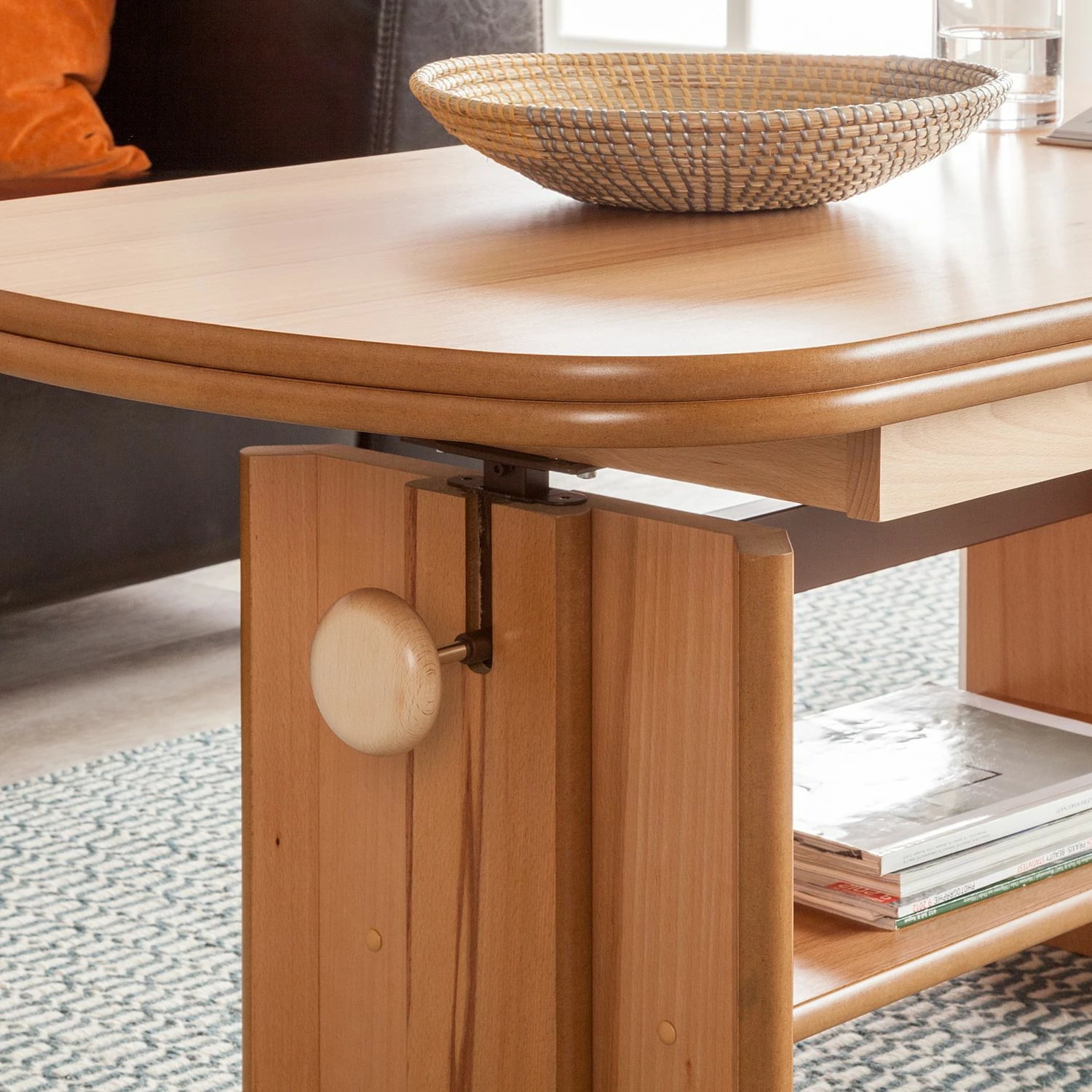 Modoform Couchtisch Temple Bar - Höhenverstellbar - Kernbuche teilmassiv 3 Modoform Couchtisch Temple Bar - Höhenverstellbar - Kernbuche teilmassiv – Bild 3