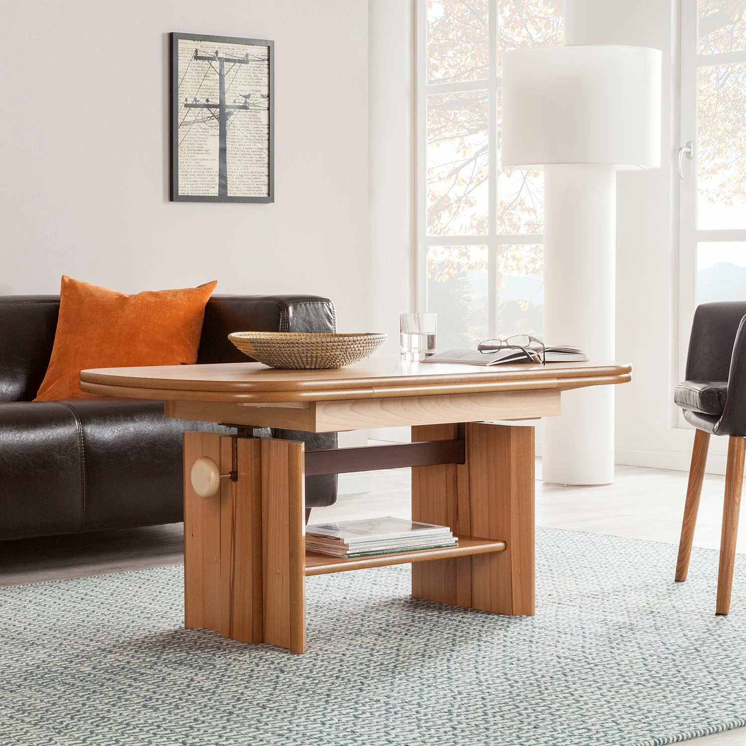 Modoform Couchtisch Temple Bar - Höhenverstellbar - Kernbuche teilmassiv 2 Modoform Couchtisch Temple Bar - Höhenverstellbar - Kernbuche teilmassiv – Bild 2