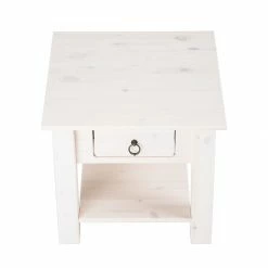 Maison Belfort Beistelltisch Valmer I - Weiß -WOHNZIMMERMÖBEL Verkäufe couchtisch valmer i kiefer massiv weiss 417127