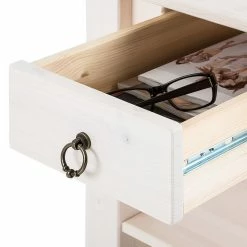 Maison Belfort Beistelltisch Valmer I - Weiß -WOHNZIMMERMÖBEL Verkäufe couchtisch valmer i kiefer massiv weiss 417130