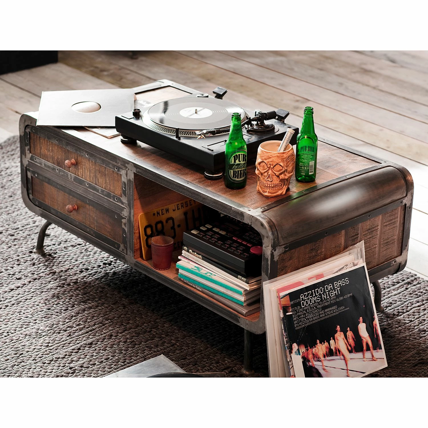 Ars manufacti Couchtisch Wharton - Akazie teilmassiv / Stahl 4 Ars manufacti Couchtisch Wharton - Akazie teilmassiv / Stahl – Bild 4