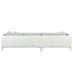 Fredriks Ecksofa Agueada IV Kunstleder / Webstoff - Weiß / Silber - Longchair davorstehend links -WOHNZIMMERMÖBEL Verkäufe ecksofa agueada iv kunstleder webstoff longchair davorstehend links weiss silber 4366204