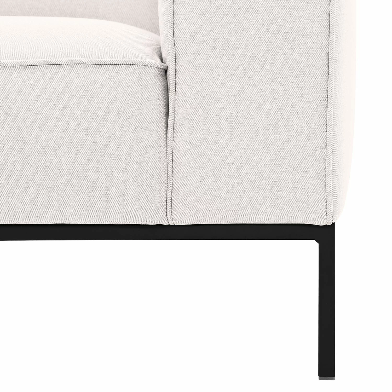 Studio Copenhagen Ecksofa Ampio II Webstoff - Stoff Floreana: Beige - Longchair davorstehend links - Schwarz 8 Studio Copenhagen Ecksofa Ampio II Webstoff - Stoff Floreana: Beige - Longchair davorstehend links - Schwarz – Bild 8