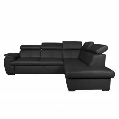Loftscape Ecksofa Olival IV Echtleder - Schwarz - Schlaffunktion davorstehend links -WOHNZIMMERMÖBEL Verkäufe ecksofa barosa mit schlaffunktion echtleder schlaffunktion davorstehend links schwarz 4196364