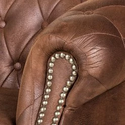 Ars manufacti Ecksofa Benavente Antiklederoptik - Braun - Longchair davorstehend links -WOHNZIMMERMÖBEL Verkäufe ecksofa benavente antiklederlook braun longchair davorstehend links 406983