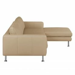 Fredriks Ecksofa Bivona I Echtleder - Sand - Longchair davorstehend rechts -WOHNZIMMERMÖBEL Verkäufe ecksofa bivona i echtleder longchair davorstehend rechts sand 3611685