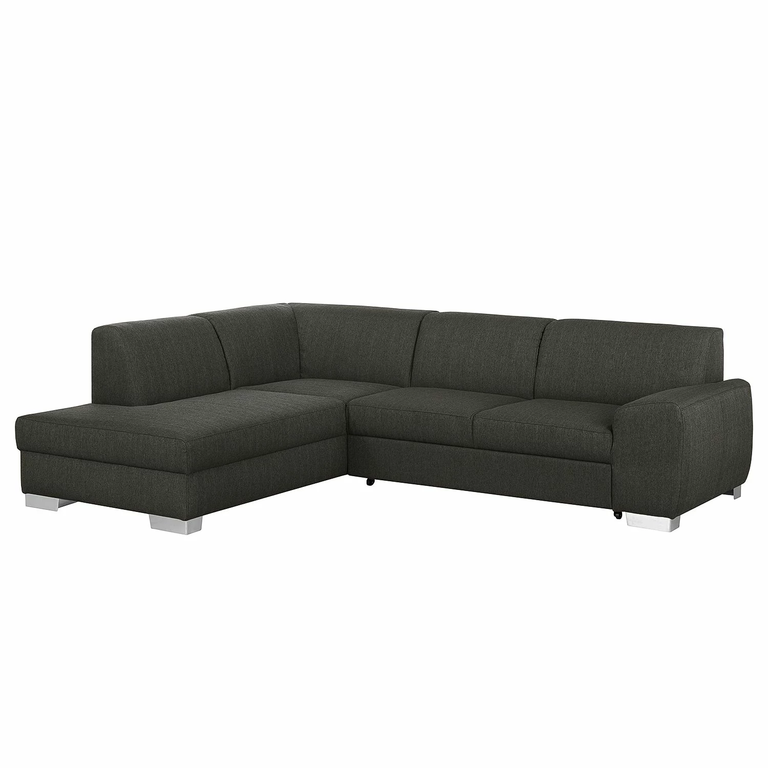 Fredriks Ecksofa Bollon Webstoff Dunkelgrau - Ottomane davorstehend links - Keine Funktion 1 Fredriks Ecksofa Bollon Webstoff Dunkelgrau - Ottomane davorstehend links - Keine Funktion