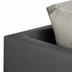 Roomscape Ecksofa Tosya - Kunstleder Anthrazith/Strukturstoff Grau - Ottomane davorstehend links -WOHNZIMMERMÖBEL Verkäufe ecksofa brandon kunstleder anthrazit ottomane davorstehend links 395080