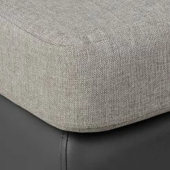 Roomscape Ecksofa Tosya - Kunstleder Anthrazith/Strukturstoff Grau - Ottomane davorstehend links -WOHNZIMMERMÖBEL Verkäufe ecksofa brandon kunstleder anthrazit ottomane davorstehend links 395082