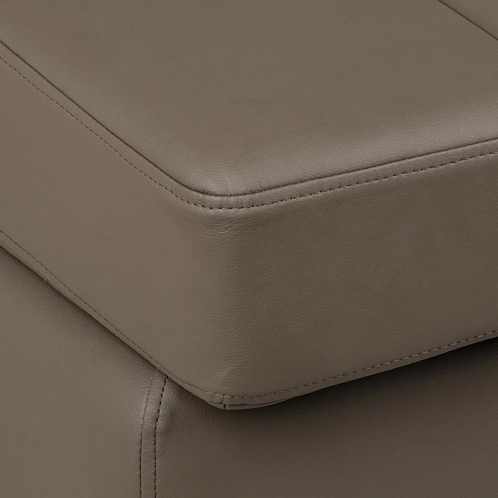 Roomscape Ecksofa Tosya - Kunstleder Braun - Ottomane davorstehend links 8 Roomscape Ecksofa Tosya - Kunstleder Braun - Ottomane davorstehend links – Bild 8