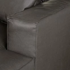 Loftscape Ecksofa Calli - Kunstleder Dunkelbraun - Longchair davorstehend rechts -WOHNZIMMERMÖBEL Verkäufe ecksofa calli kunstleder dunkelbraun longchair davorstehend rechts 373238