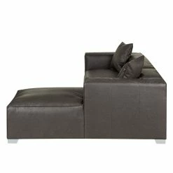 Loftscape Ecksofa Calli - Kunstleder Dunkelbraun - Longchair davorstehend rechts -WOHNZIMMERMÖBEL Verkäufe ecksofa calli kunstleder dunkelbraun longchair davorstehend rechts 373241