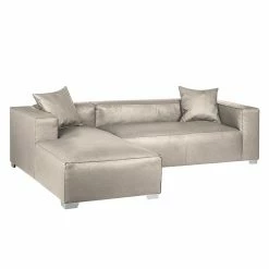 Loftscape Ecksofa Calli - Kunstleder Grau - Longchair davorstehend links -WOHNZIMMERMÖBEL Verkäufe ecksofa calli kunstleder grau longchair davorstehend links 394707