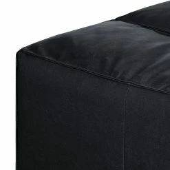 Loftscape Ecksofa Calli - Kunstleder Schwarz - Longchair davorstehend links -WOHNZIMMERMÖBEL Verkäufe ecksofa calli kunstleder schwarz longchair davorstehend links 394675