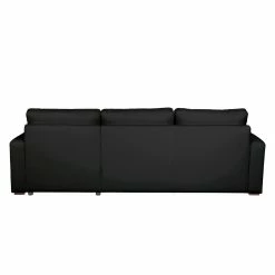 Fredriks Ecksofa Cavolo (mit Schlaffunktion) - Kunstleder Schwarz - Ottomane beidseitig montierbar -WOHNZIMMERMÖBEL Verkäufe ecksofa cavolo mit schlaffunktion kunstleder schwarz ottomane rechts 1317934