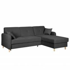 Mørteens Ecksofa Clintwood (mit Schlaffunktion) - Webstoff Longchair beidseitig montierbar - Dunkelgrau -WOHNZIMMERMÖBEL Verkäufe ecksofa clintwood mit schlaffunktion webstoff longchair beidseitig montierbar dunkelgrau 4514748