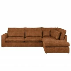 Ars manufacti Ecksofa Coolock Antiklederlook - Cognac - Ottomane davorstehend rechts -WOHNZIMMERMÖBEL Verkäufe ecksofa coolock antiklederlook ottomane davorstehend rechts cognac 4532212