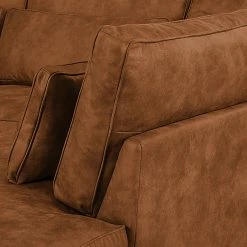 Ars manufacti Ecksofa Coolock Antiklederlook - Cognac - Ottomane davorstehend rechts -WOHNZIMMERMÖBEL Verkäufe ecksofa coolock antiklederlook ottomane davorstehend rechts cognac 4532232
