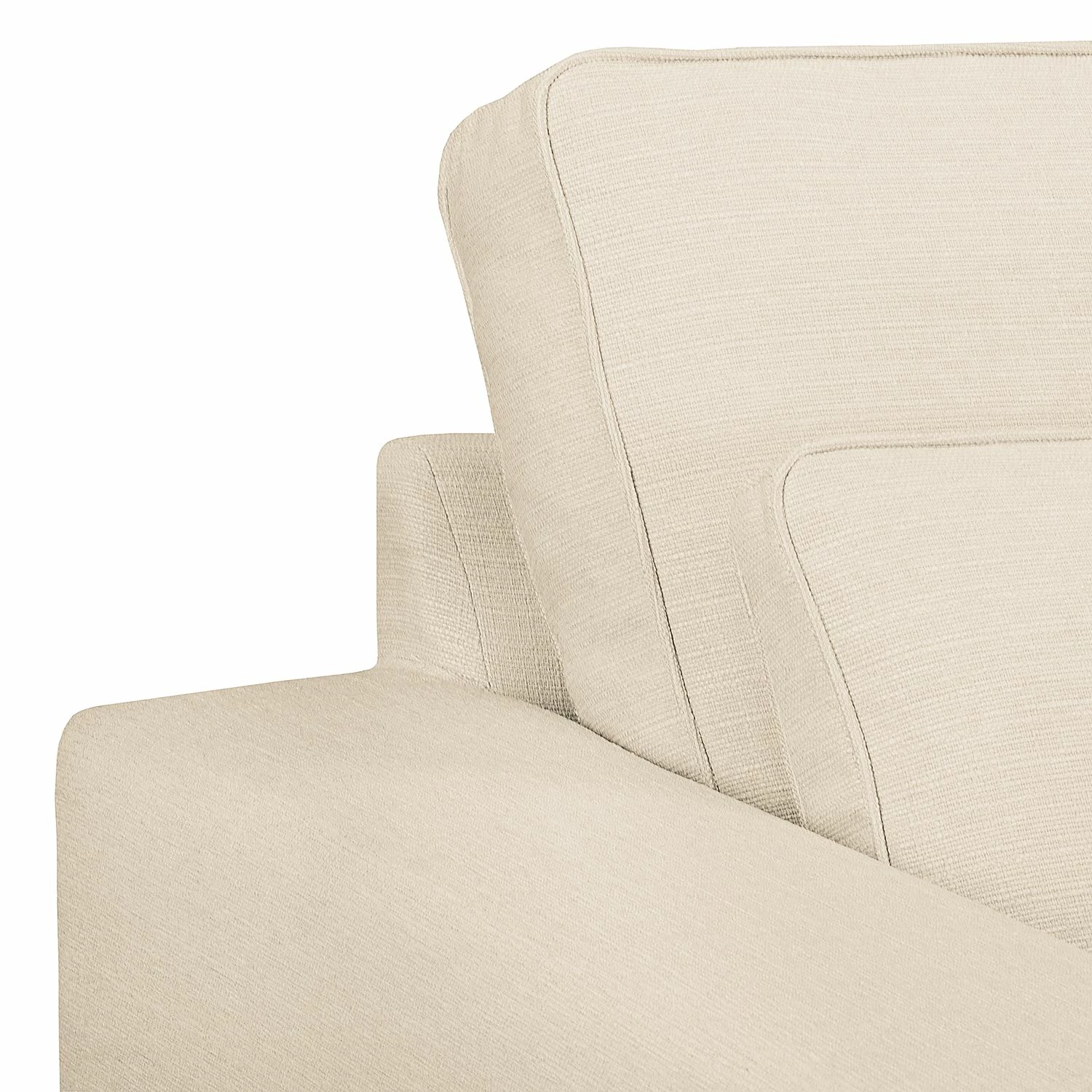 Naturoo Ecksofa Coolock Webstoff - Creme - Ottomane davorstehend rechts 9 Naturoo Ecksofa Coolock Webstoff - Creme - Ottomane davorstehend rechts – Bild 9