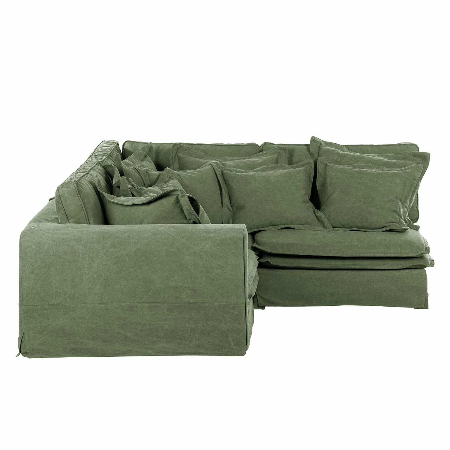 Maison Belfort Ecksofa Coral Beach Webstoff - Olivgrün - Armlehne davorstehend links 4 Maison Belfort Ecksofa Coral Beach Webstoff - Olivgrün - Armlehne davorstehend links – Bild 4