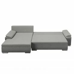 Fredriks Ecksofa Dengie (mit Schlaffunktion) - Strukturstoff -WOHNZIMMERMÖBEL Verkäufe ecksofa dengie mit schlaffunktion strukturstoff longchair davorstehend links platin 5055300