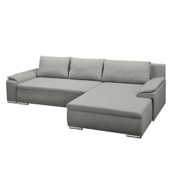 Fredriks Ecksofa Dengie (mit Schlaffunktion) - Strukturstoff -WOHNZIMMERMÖBEL Verkäufe ecksofa dengie mit schlaffunktion strukturstoff longchair davorstehend rechts platin 5055624