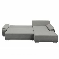 Fredriks Ecksofa Dengie (mit Schlaffunktion) - Strukturstoff -WOHNZIMMERMÖBEL Verkäufe ecksofa dengie mit schlaffunktion strukturstoff longchair davorstehend rechts platin 5055628