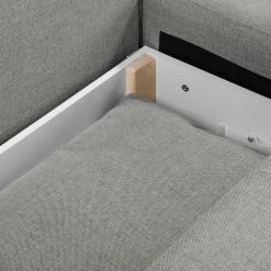 Fredriks Ecksofa Dengie (mit Schlaffunktion) - Strukturstoff -WOHNZIMMERMÖBEL Verkäufe ecksofa dengie mit schlaffunktion strukturstoff longchair davorstehend rechts platin 5055640