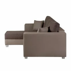 Fredriks Ecksofa Dublin II - (mit Schlaffunktion / beidseitig montierbar) - Kunstleder/Strukturstoff - Taupe / Braun 18 Fredriks Ecksofa Dublin II - (mit Schlaffunktion / beidseitig montierbar) - Kunstleder/Strukturstoff - Taupe / Braun -WOHNZIMMERMÖBEL Verkäufe ecksofa dublin mit schlaffunktion kunstleder stoff taupe braun 289616