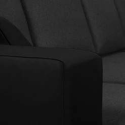 Fredriks Ecksofa Dublin I (mit Schlaffunktion) - Kunstleder/Strukturstoff - Schwarz - Breite: 254 cm -WOHNZIMMERMÖBEL Verkäufe ecksofa dublin mit schlaffunktion kunstleder taupe strukturstoff schwarz 294546