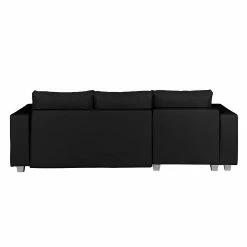 Fredriks Ecksofa Dublin II - (mit Schlaffunktion / beidseitig montierbar) - Kunstleder/Strukturstoff - Schwarz -WOHNZIMMERMÖBEL Verkäufe ecksofa dublin mit schlaffunktion kunstleder taupe strukturstoff schwarz longchair beidseitig montierbar 296094