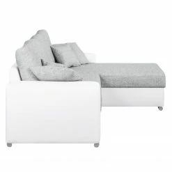 Fredriks Ecksofa Dulmen - mit Schlaffunktion / beidseitig montierbar - Kunstleder/Strukturstoff - Weiß / Hellgrau 31 Fredriks Ecksofa Dulmen - mit Schlaffunktion / beidseitig montierbar - Kunstleder/Strukturstoff - Weiß / Hellgrau -WOHNZIMMERMÖBEL Verkäufe ecksofa dulmen mit schlaffunktion beidseitig montierbar kunstleder strukturstoff weiss hellgrau 4964996
