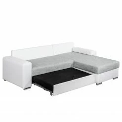 Fredriks Ecksofa Dulmen - mit Schlaffunktion / beidseitig montierbar - Kunstleder/Strukturstoff - Weiß / Hellgrau 37 Fredriks Ecksofa Dulmen - mit Schlaffunktion / beidseitig montierbar - Kunstleder/Strukturstoff - Weiß / Hellgrau -WOHNZIMMERMÖBEL Verkäufe ecksofa dulmen mit schlaffunktion beidseitig montierbar kunstleder strukturstoff weiss hellgrau 4965016