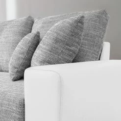 Fredriks Ecksofa Dulmen - mit Schlaffunktion / beidseitig montierbar - Kunstleder/Strukturstoff - Weiß / Hellgrau 38 Fredriks Ecksofa Dulmen - mit Schlaffunktion / beidseitig montierbar - Kunstleder/Strukturstoff - Weiß / Hellgrau -WOHNZIMMERMÖBEL Verkäufe ecksofa dulmen mit schlaffunktion beidseitig montierbar kunstleder strukturstoff weiss hellgrau 4965044