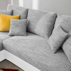 Fredriks Ecksofa Dulmen - mit Schlaffunktion / beidseitig montierbar - Kunstleder/Strukturstoff - Weiß / Hellgrau 39 Fredriks Ecksofa Dulmen - mit Schlaffunktion / beidseitig montierbar - Kunstleder/Strukturstoff - Weiß / Hellgrau -WOHNZIMMERMÖBEL Verkäufe ecksofa dulmen mit schlaffunktion beidseitig montierbar kunstleder strukturstoff weiss hellgrau 4965048