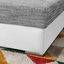 Fredriks Ecksofa Dulmen - mit Schlaffunktion / beidseitig montierbar - Kunstleder/Strukturstoff - Weiß / Hellgrau 40 Fredriks Ecksofa Dulmen - mit Schlaffunktion / beidseitig montierbar - Kunstleder/Strukturstoff - Weiß / Hellgrau -WOHNZIMMERMÖBEL Verkäufe ecksofa dulmen mit schlaffunktion beidseitig montierbar kunstleder strukturstoff weiss hellgrau 4965052