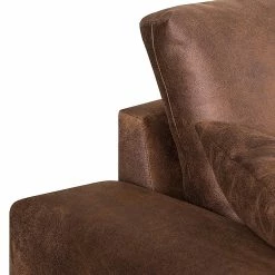 Ars manufacti Ecksofa Dulmen - (mit Schlaffunktion / beidseitig montierbar) - Antiklederoptik - Dunkelbraun -WOHNZIMMERMÖBEL Verkäufe ecksofa dulmen mit schlaffunktion samtstoff longchair beidseitig montierbar dunkelbraun 1234854