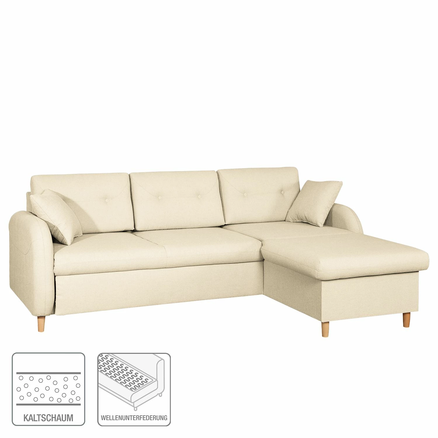 Mørteens Ecksofa Eastville - Hellbeige - Keine Funktion 2 Mørteens Ecksofa Eastville - Hellbeige - Keine Funktion – Bild 2