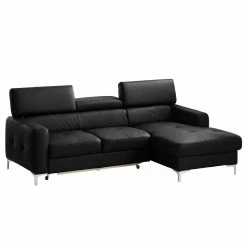 Cotta Ecksofa Eduardo I Echtleder - Schwarz - Longchair davorstehend rechts - Bettkasten - Schlaffunktion -WOHNZIMMERMÖBEL Verkäufe ecksofa eduardo i echtleder longchair ottomane davorstehend rechts mit schlaffunktion schwarz 4905936