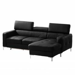 Cotta Ecksofa Eduardo I Echtleder - Schwarz - Longchair davorstehend rechts - Bettkasten - Schlaffunktion -WOHNZIMMERMÖBEL Verkäufe ecksofa eduardo i echtleder longchair ottomane davorstehend rechts mit schlaffunktion schwarz 4905956