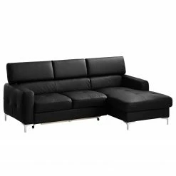 Cotta Ecksofa Eduardo I Echtleder - Schwarz - Longchair davorstehend rechts - Bettkasten - Schlaffunktion -WOHNZIMMERMÖBEL Verkäufe ecksofa eduardo i echtleder longchair ottomane davorstehend rechts mit schlaffunktion schwarz 4905960