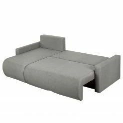 Fredriks Ecksofa El Calvario - (mit Schlaffunktion) Strukturstoff Longchair davorstehend links - Platin -WOHNZIMMERMÖBEL Verkäufe ecksofa el calvario mit schlaffunktion strukturstoff longchair davorstehend links platin 4618952