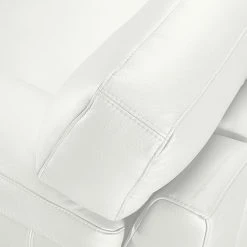 Ars manufacti Ecksofa Parlin Echtleder - Weiß - Longchair davorstehend rechts - Mit Kopfstütze -WOHNZIMMERMÖBEL Verkäufe ecksofa essos echtleder longchair davorstehend rechts mit kopfstuetze weiss 1601762