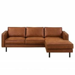 Ars manufacti Ecksofa FORT DODGE - Antiklederlook - Microfaser Yaka: Cognac - Longchair davorstehend rechts - Ohne Schlaffunktion -WOHNZIMMERMÖBEL Verkäufe ecksofa fort dodge antiklederlook longchair davorstehend rechts cognac 4669312